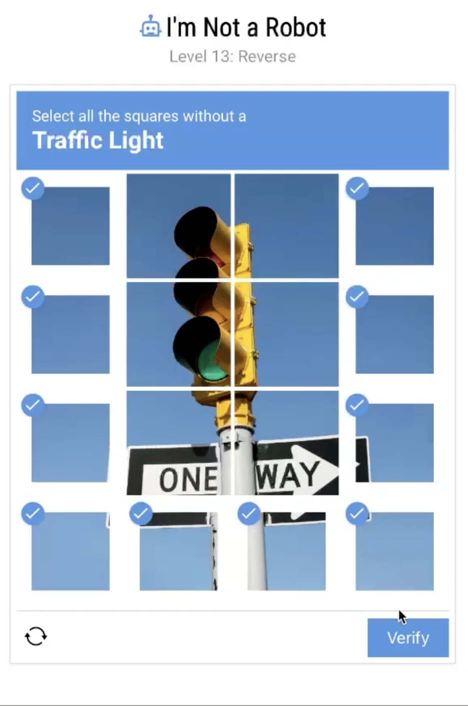 Gecko Out Level 13: I'm Not a Robot Level 13 Solution Walkthrough