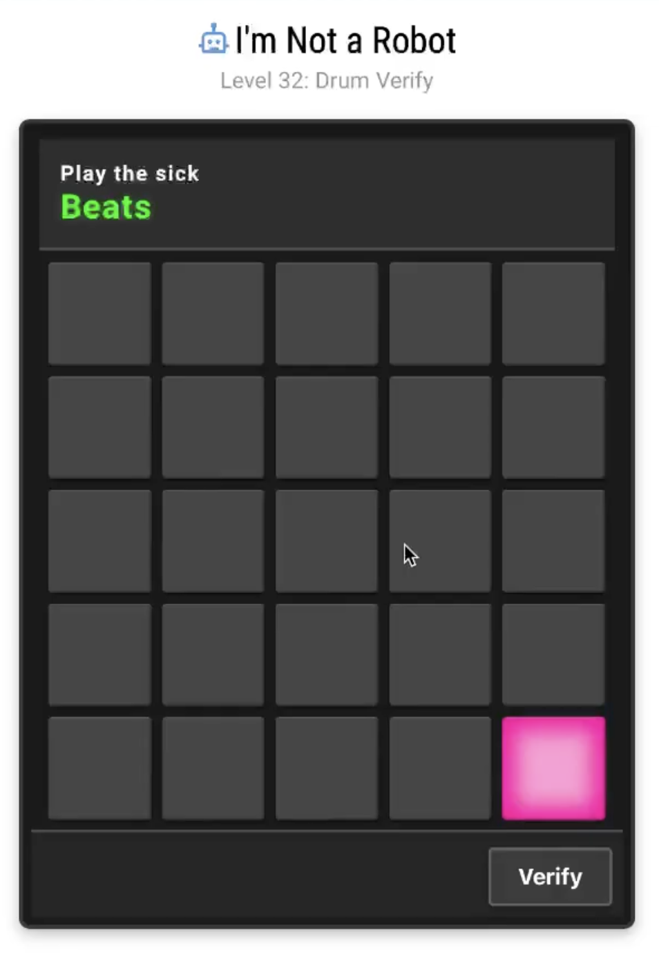 I'm Not a Robot Level 32: I'm Not a Robot Level 32 Solution Walkthrough