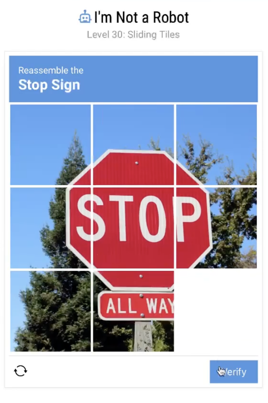 I'm Not a Robot Level 30 Solution Walkthrough Guide Image 1